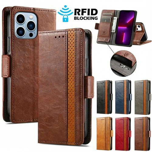 Custodia flip pelle blocco